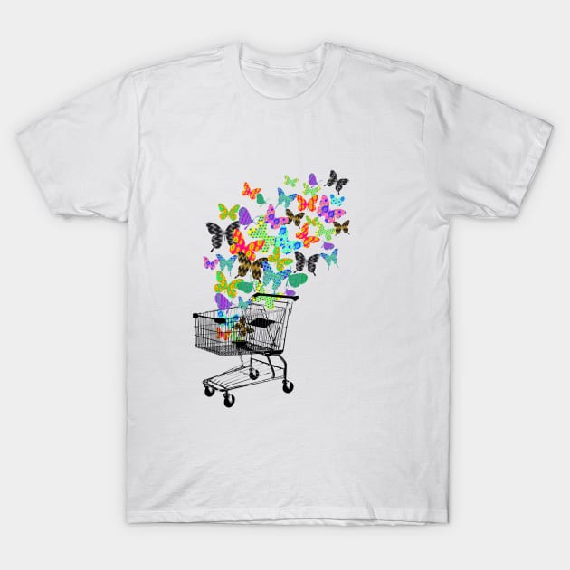 Urban Butterflies T-Shirt by kanikamathurdesign